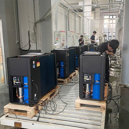 Hot Tub Heat Pump production