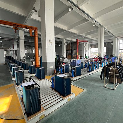 Heat pump pool heater production