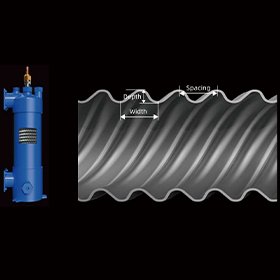 Durable Twisted Titanium Heat Exchanger